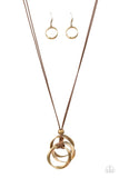 Paparazzi Necklace - Harmonious Hardware - Brass