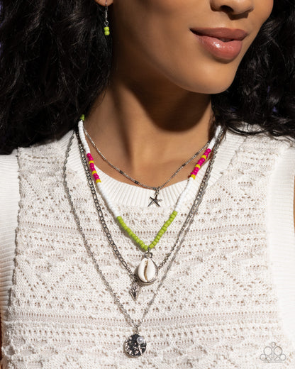 Paparazzi Necklace - Oceanic Obligato - Green