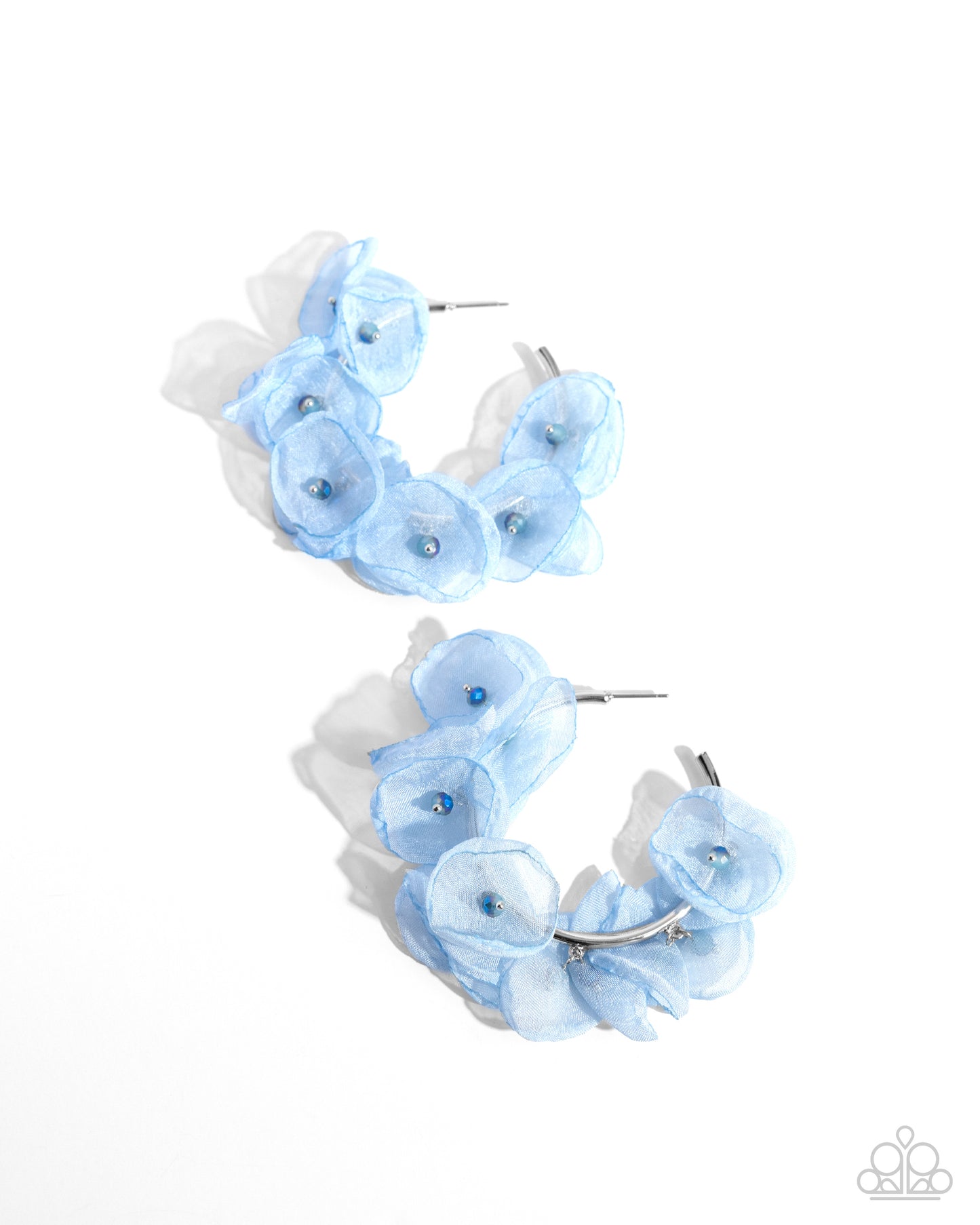 Paparazzi Earrings - Petaled Pageant - Blue