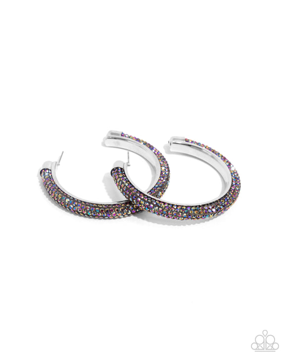 Paparazzi Earrings - Chiseled Crescendo - Multi