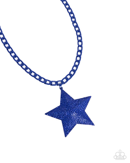 Paparazzi Necklace - Stellar Selfie - Blue