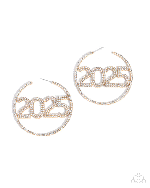 Paparazzi Earrings - This is Gonna Be My Year - Gold