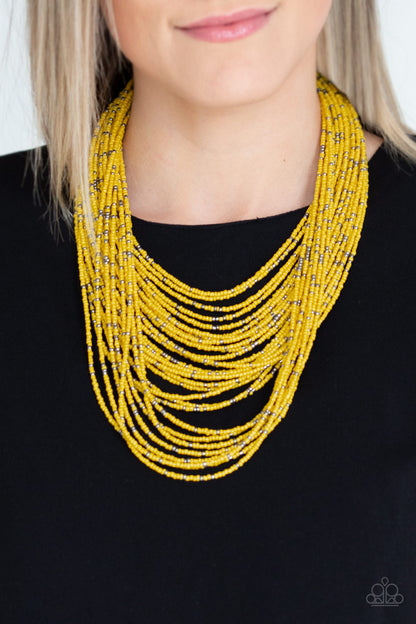 Paparazzi Necklace - Rio Rainforest - Yellow