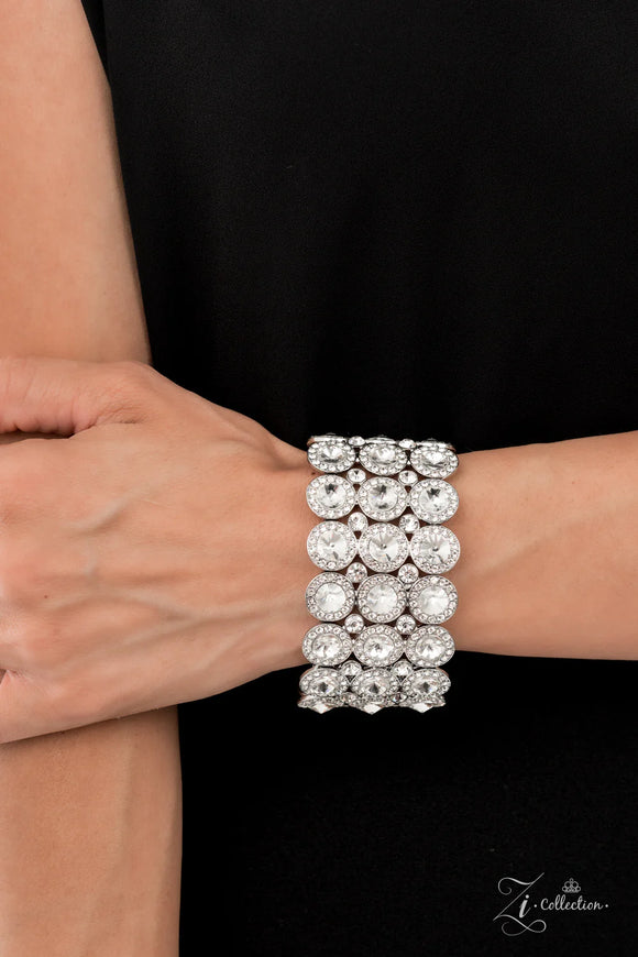 Paparazzi Zi Bracelet - Celebratory Sparkle - White