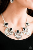 Paparazzi Necklace - Miss YOU-niverse - Black