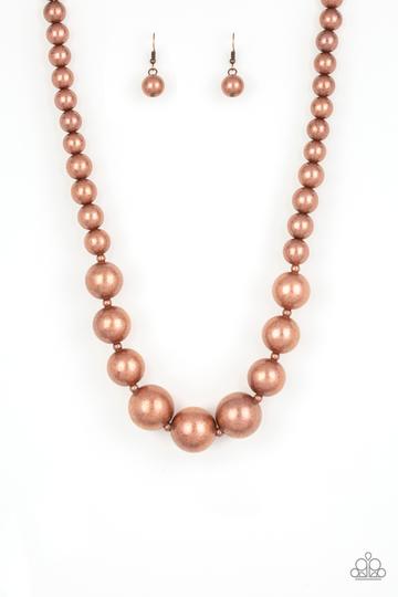 Paparazzi Necklace - Living Up To Reputation - Copper