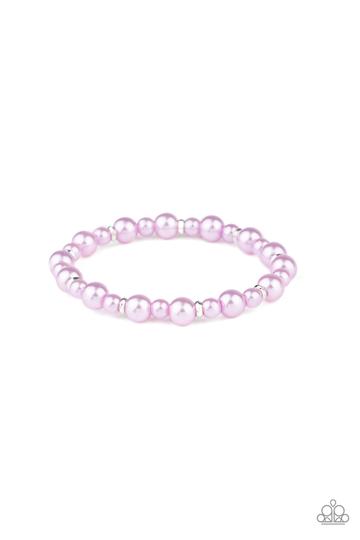 Paparazzi Bracelet - Powder and Pearls - Purple