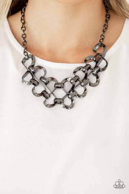 Paparazzi Necklace - Work, Play, and Slay - Black