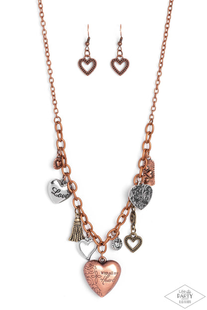 Paparazzi Necklace - Heart Of Wisdom - Multi