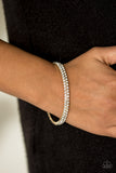 Paparazzi Bracelet - Decked Out In Diamonds - Gold