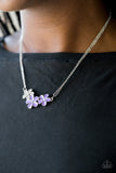 Paparazzi Necklace - Hibiscus Haciendas - Purple