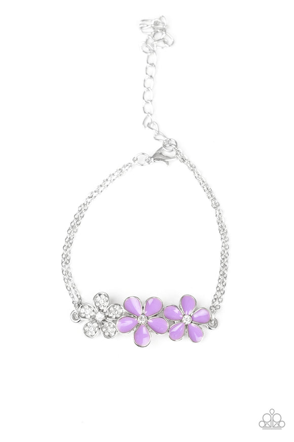 Paparazzi Bracelet - Flowering Fiji - Purple