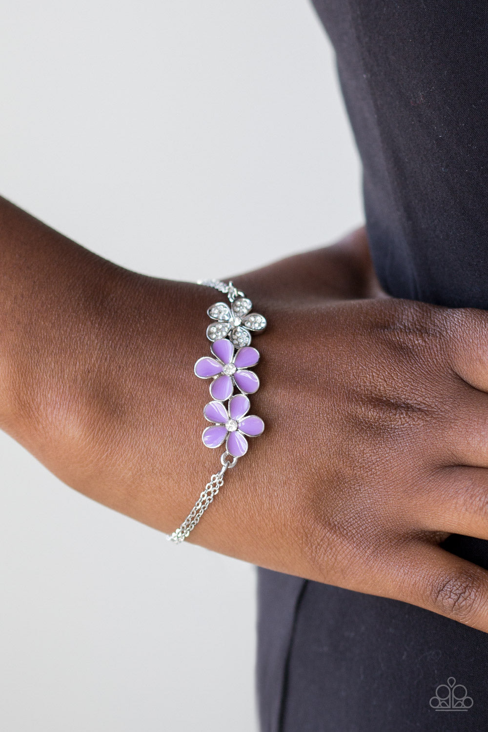 Paparazzi Bracelet - Flowering Fiji - Purple