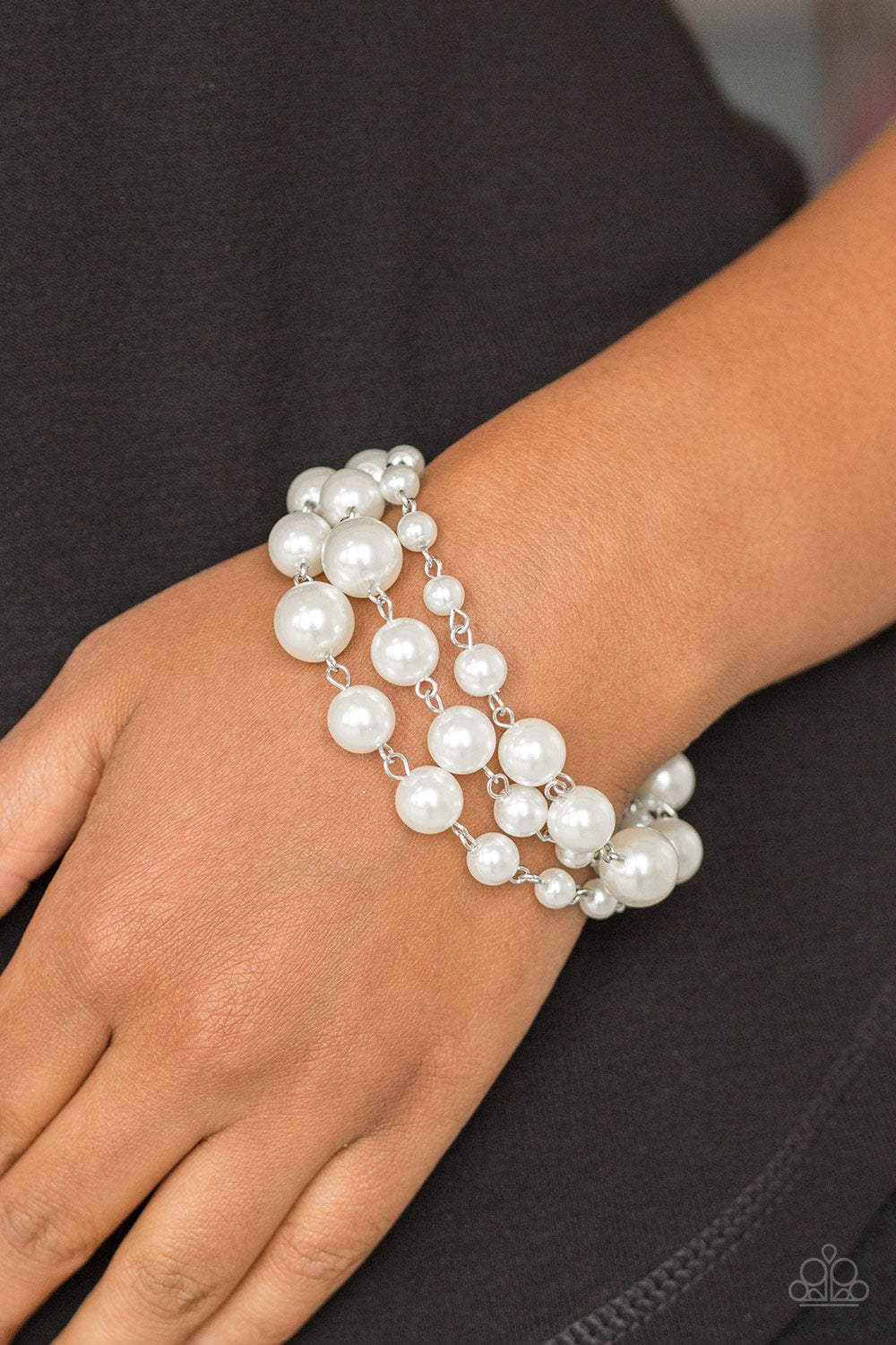 Paparazzi Bracelet - Until the End of Timeless - White