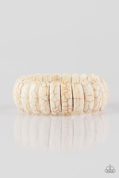 Paparazzi Bracelet - Peacefully Primal - White