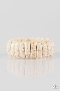 Paparazzi Bracelet - Peacefully Primal - White