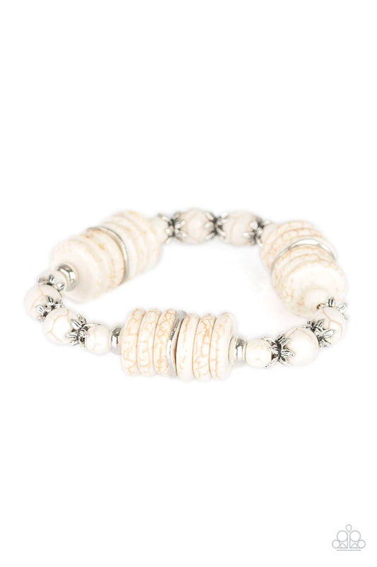 Paparazzi Bracelet - Sagebrush Serenade - White