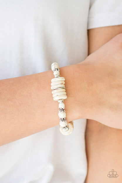 Paparazzi Bracelet - Sagebrush Serenade - White