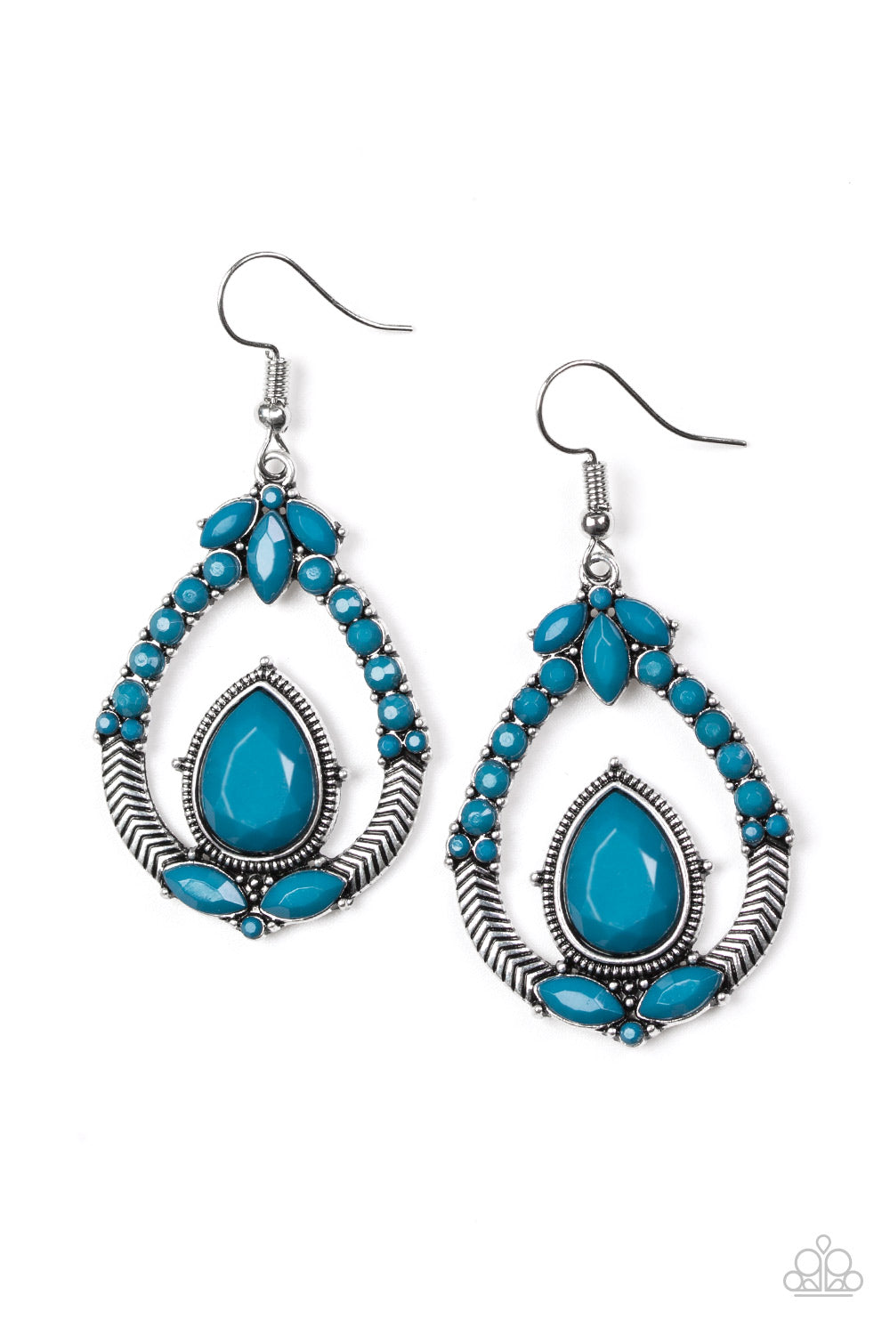 Paparazzi Earrings - Vogue Voyager - Blue