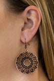Paparazzi Earrings - Malibu Musical - Copper