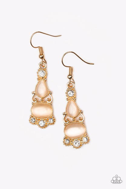 Paparazzi Earrings - Push Your LUXE - Gold