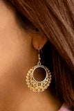 Paparazzi Earrings - Grapevine Glamorous - Gold