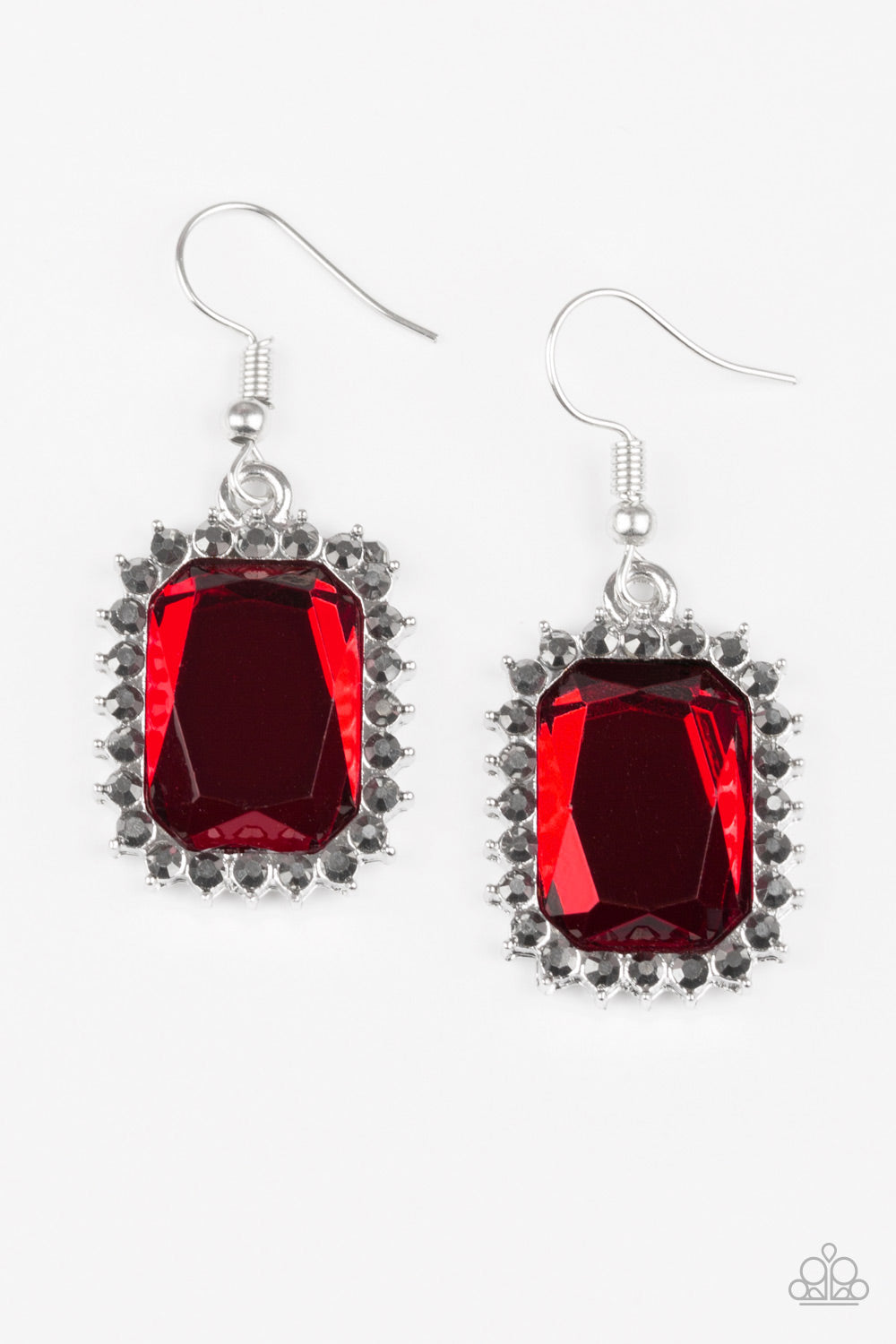 Paparazzi Earrings - Downtown Dapper - Red