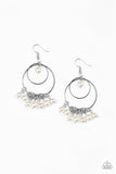 Paparazzi Earrings - New York Attraction - White