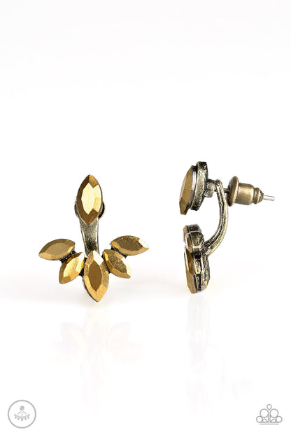 Paparazzi Earrings - Radical Refinement - Brass