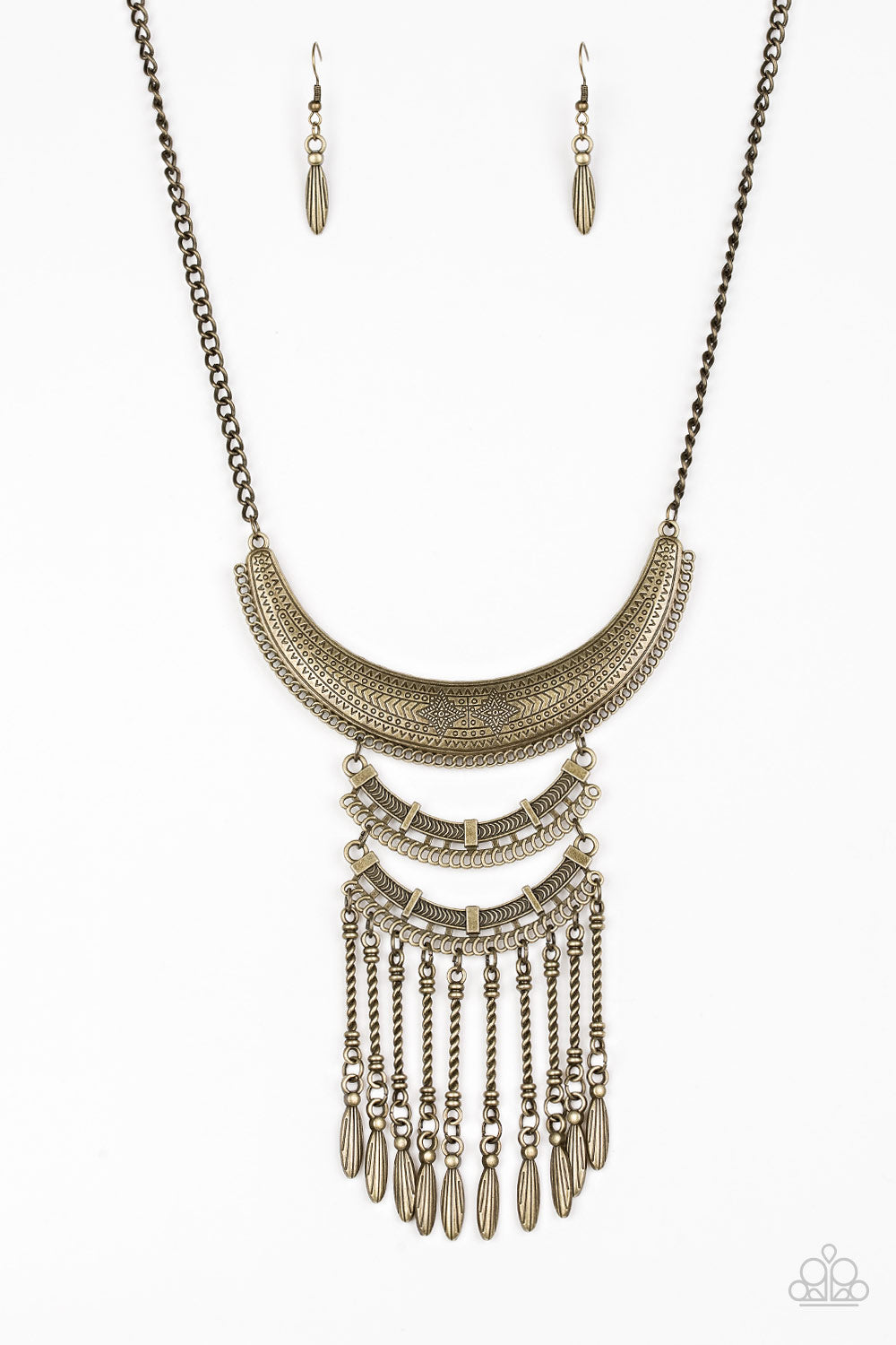 Paparazzi Necklace - Eastern Empress - Brass