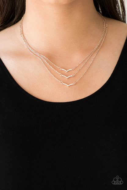 Paparazzi Necklace - Pretty Petite - Rose Gold