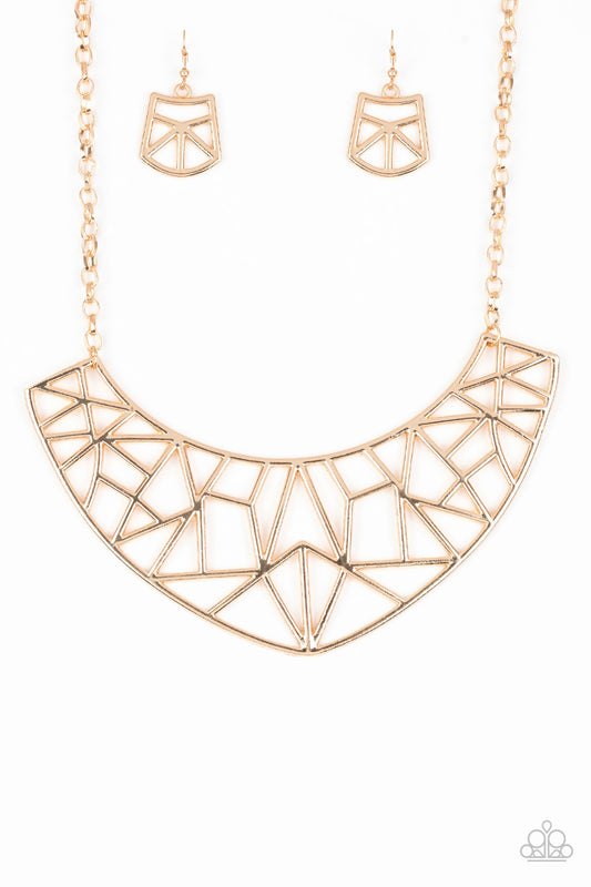 Paparazzi Necklace - Strike While HAUTE - Gold