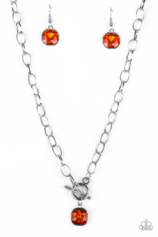 Paparazzi Necklace - Dynamite Dazzle - Orange