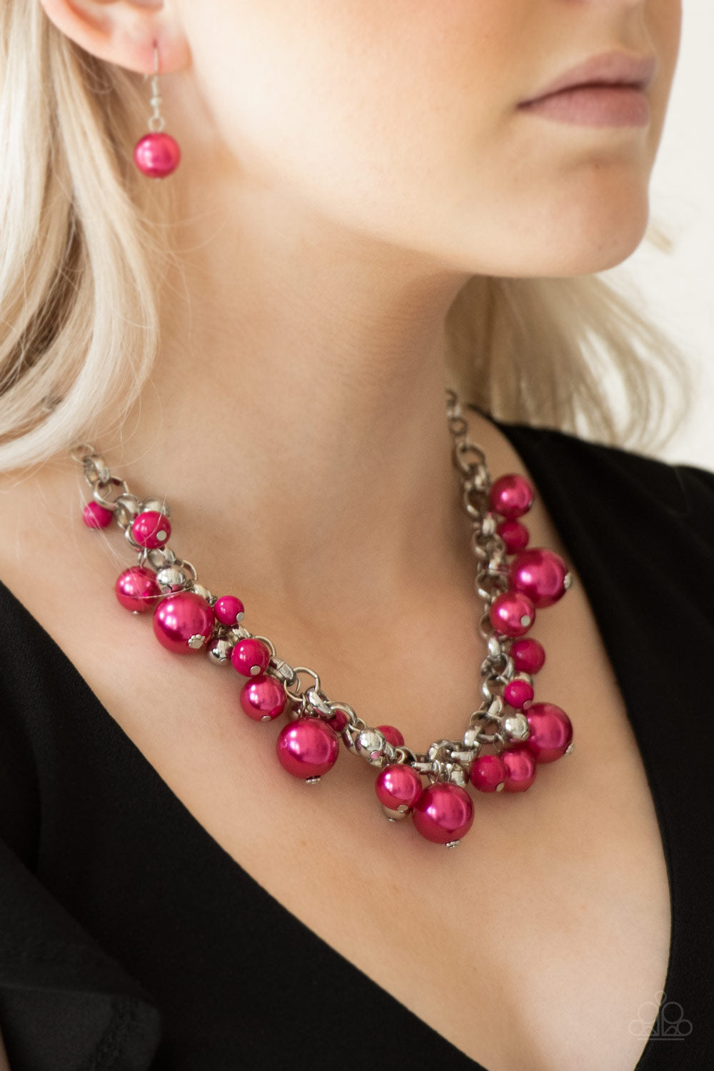 Paparazzi Necklace -   The Upstater - Pink