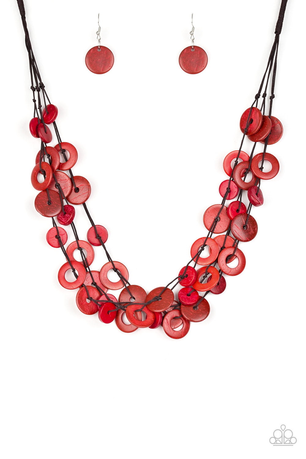 Paparazzi Necklace - Wonderfully Walla Walla - Red