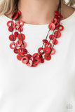 Paparazzi Necklace - Wonderfully Walla Walla - Red