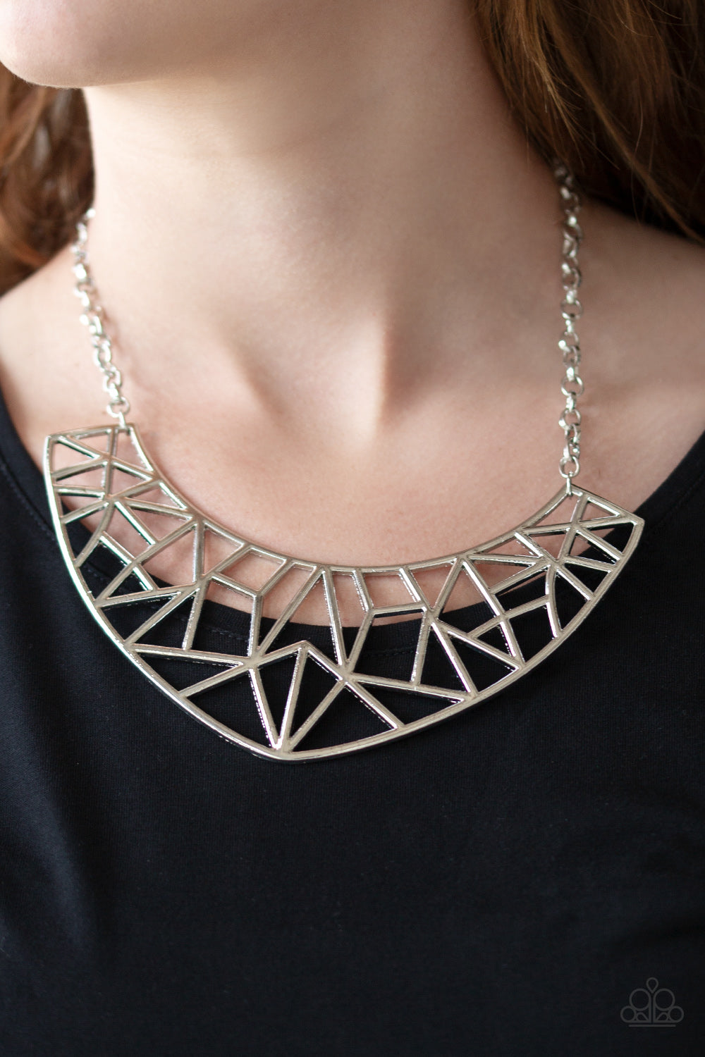 Paparazzi Necklace - Strike While HAUTE - Silver