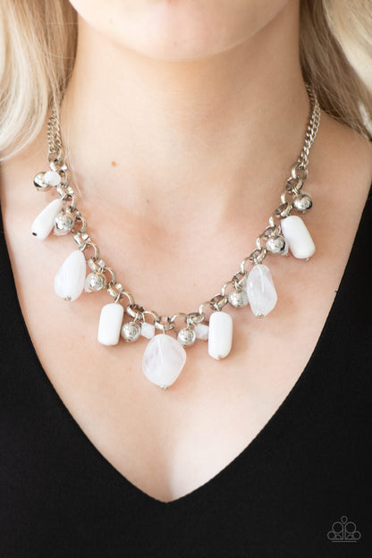 Paparazzi Necklace - Grand Canyon Grotto - White