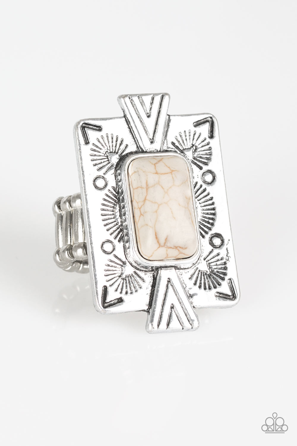 Paparazzi Ring - So Smithsonian - White