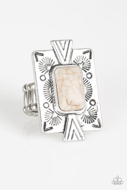 Paparazzi Ring - So Smithsonian - White