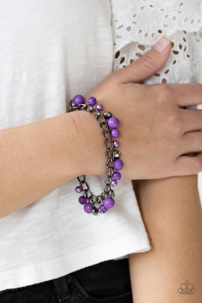 Paparazzi Bracelet - Hold My Drink - Purple