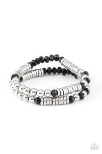 Paparazzi Bracelet - Downright Dressy - Black