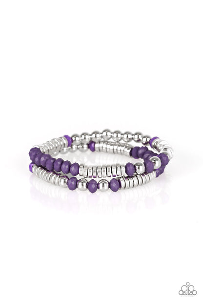 Paparazzi Bracelet - Downright Dressy - Purple