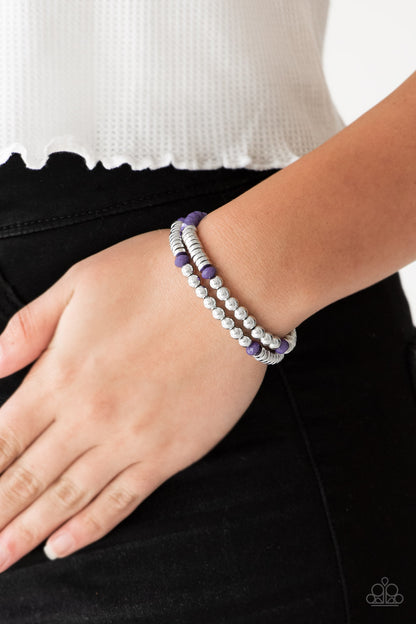 Paparazzi Bracelet - Downright Dressy - Purple