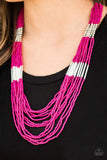 Paparazzi Necklace - Let It BEAD - Pink