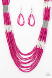 Paparazzi Necklace - Let It BEAD - Pink