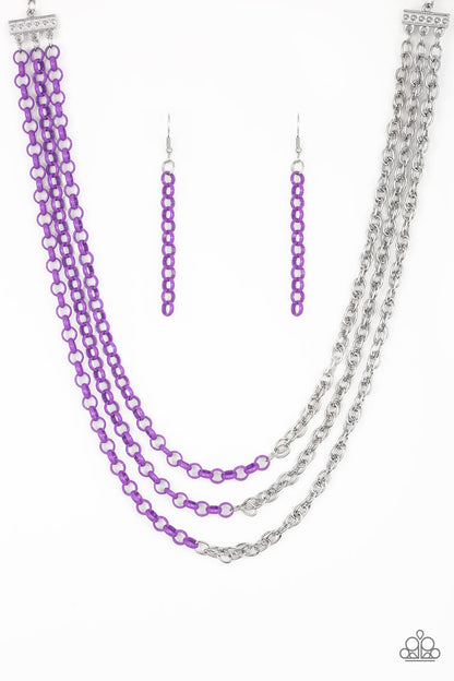 Paparazzi Necklace - Turn Up The Volume - Purple