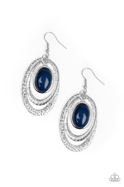 Paparazzi Earrings - Seaside Spinster - Blue