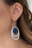 Paparazzi Earrings - Seaside Spinster - Blue