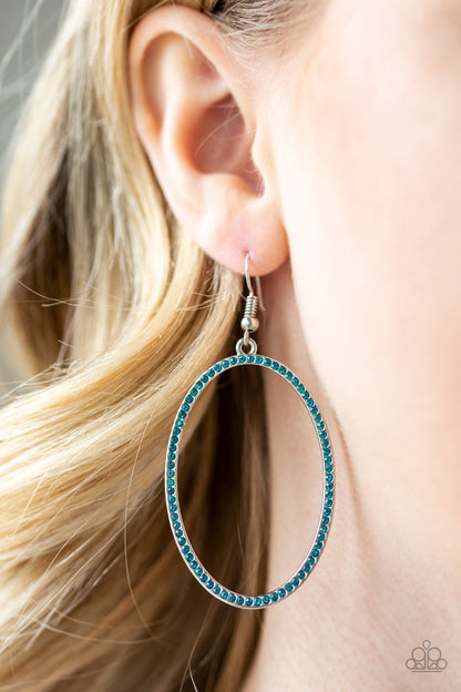 Paparazzi Earrings - Dazzle On Demand - Blue